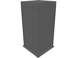 Phone Booth Japanese 3D Model preview