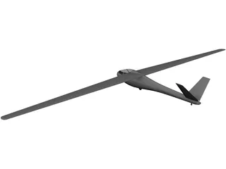 Segelfliegen Glider 3D Model preview