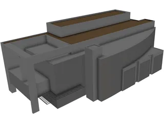 Generic Modern Building 3D Model preview