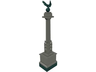 Prospect Park Entry Pillar 3D Model preview