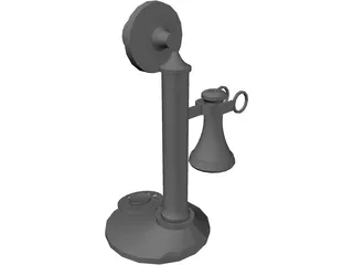 Candlestick Telephone 3D Model preview