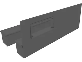 Diner Counter 3D Model preview