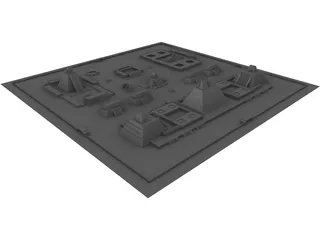 Tenochtitlan City 3D Model preview