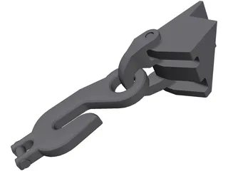 Chain Hook 3D Model preview