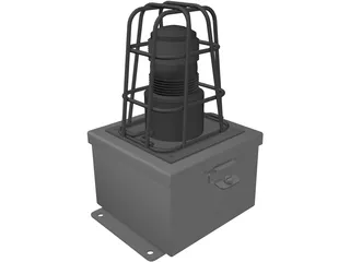 Strobe Light 3D Model preview