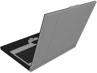 Dell Laptop Notebook 3D Model preview