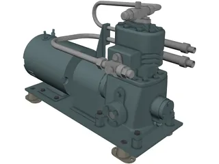 AC&R Compressor 3D Model preview