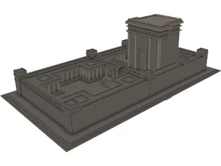 Second Temple 3D Model preview