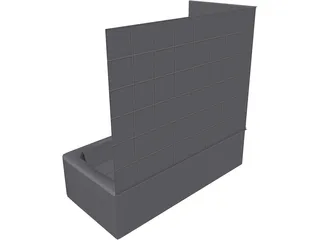 Bath Tub 3D Model preview