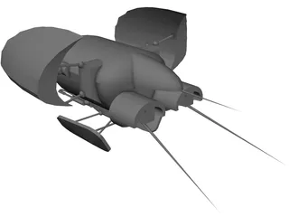 Martian Flyer 3D Model preview