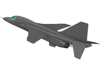 Mitsubishi T-1 Trainer 3D Model preview