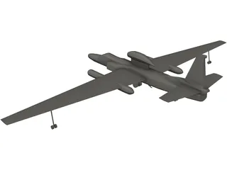 Lockheed U-2 Dragon Lady 3D Model preview