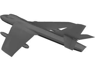 Hawker Hunter 3D Model preview