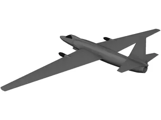 Lockheed U-2 Dragon Lady 3D Model preview