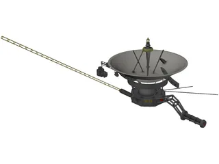 Voyager Probe 3D Model preview