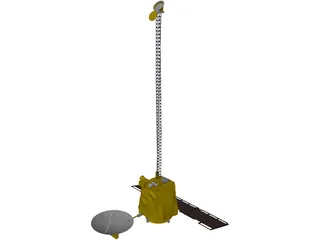 Mars Odyssey Probe 3D Model preview