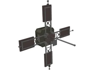 Mariner 1 Space Probe 3D Model preview