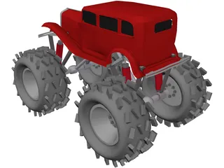 Monster Truck 3D Model preview