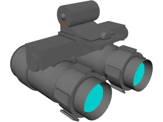 ITT F-4949 Night Vision Goggles 2 3D Model preview