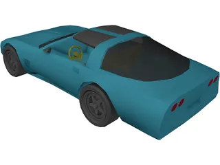 Chevrolet Corvette 3D Model preview