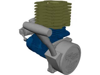 RC OS 15CV Max Model Engine 3D Model preview