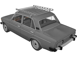 VAZ 2106 Lada 3D Model preview