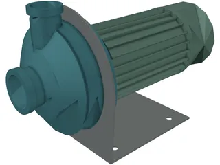 Electric Pump 3D Model preview