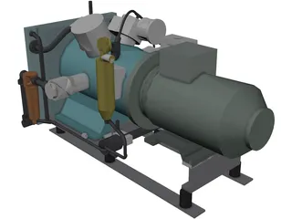 Air Compressor MP 3D Model preview