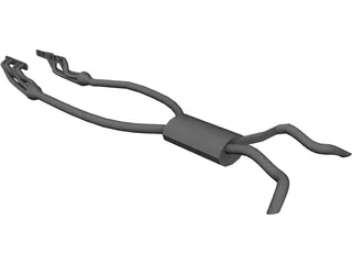 Exhaust System and Headers 3D Model preview