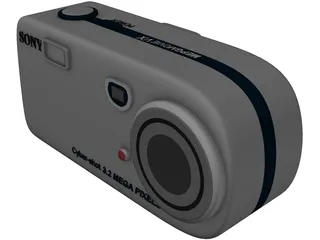 Sony Cyber-Shot Digital Camera 3D Model preview