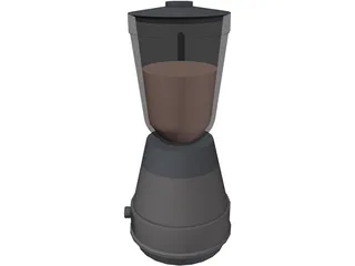 Blender Metal Glass 3D Model preview