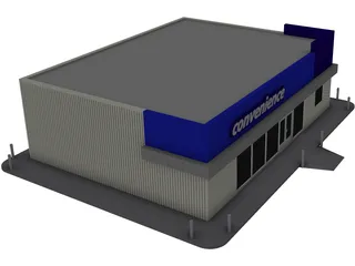 Convenience Store 3D Model preview
