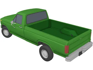 Ford F-Series Truck (1984) 3D Model preview