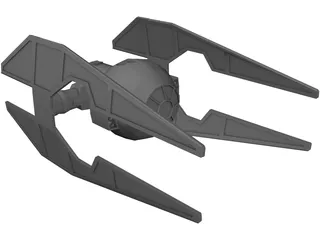 Star Wars Tie Intruder 3D Model preview