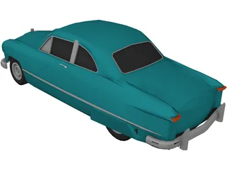 Ford Club Coupe Classic (1949) 3D Model preview