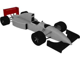 Race Car 3D Model preview