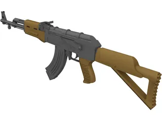 AK-47 Kalashnikov 3D Model preview
