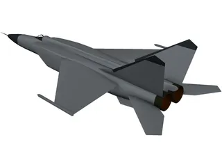 MiG-25 Foxbat 3D Model preview