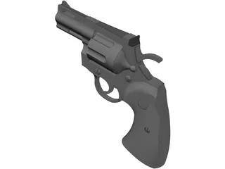 Colt Python 2 Inch Snub 3D Model preview