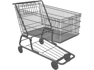 Shopping Cart 3D Model preview