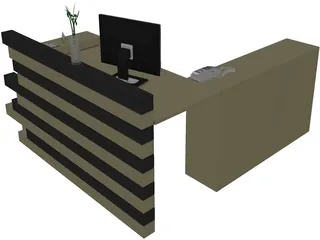 Reception Rack 3D Model preview