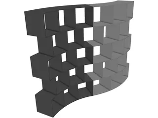 Storage Rack 3D Model preview