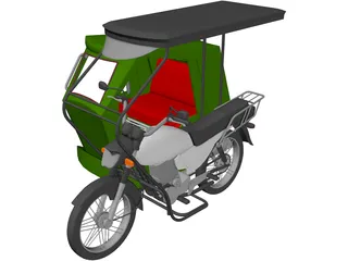 Tricycle Philippines 3D Model preview