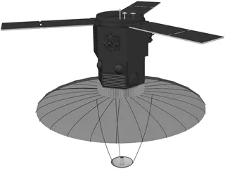Spy Satellite 3D Model preview