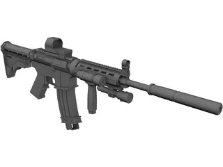 M4A1 3D Model preview