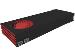 AMD Radeon 6970 3D Model preview