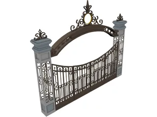 Gate 3D Model preview