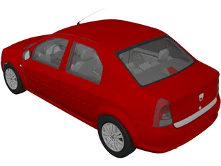 Renault Logan 3D Model preview