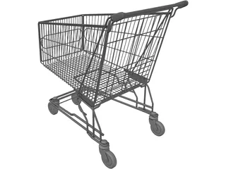 Shopping Cart 3D Model preview