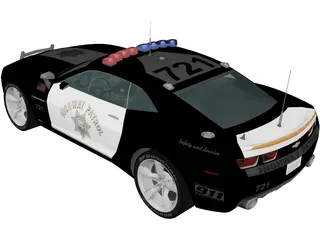 Chevrolet Camaro Highway Patrol 3D Model preview
